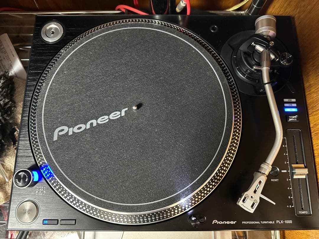 【美品 動作確認済】Pioneer PLX-1000 ターンテーブル PLX-1000 プロフェッショナルダイレクトドライブターンテーブル (black