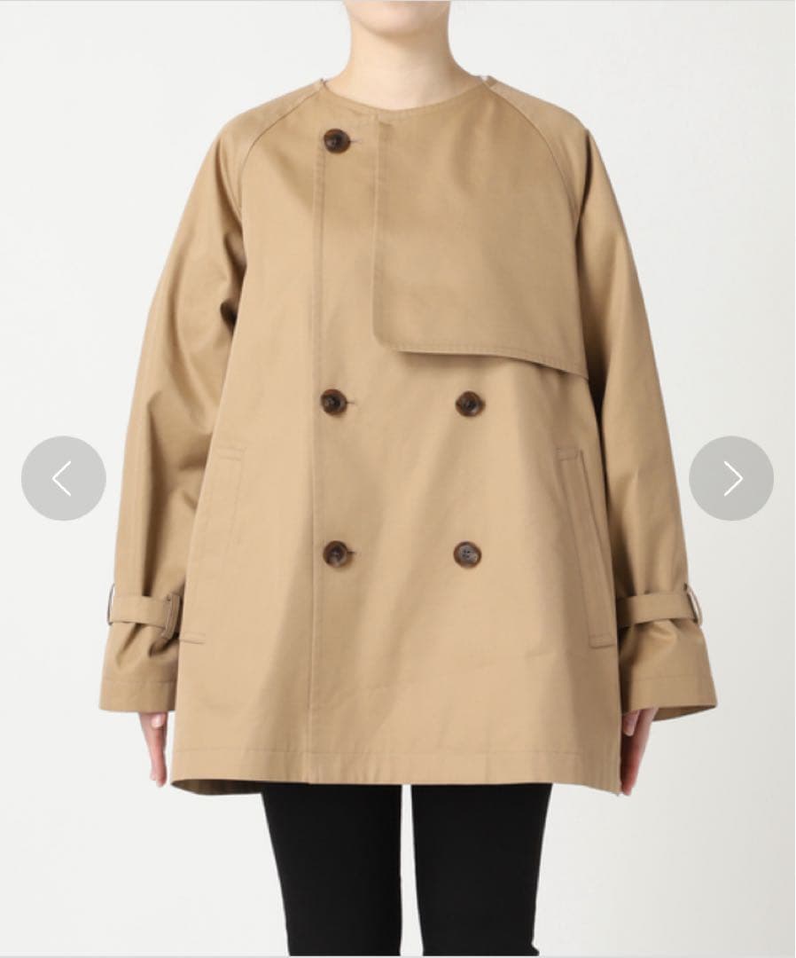 ジャーナルスタンダード トレンチコート C/PEギャバノーカラーショートトレンチ JOURNAL STANDARD（ジャーナルスタンダード）の「C/PEギャバノーカラー