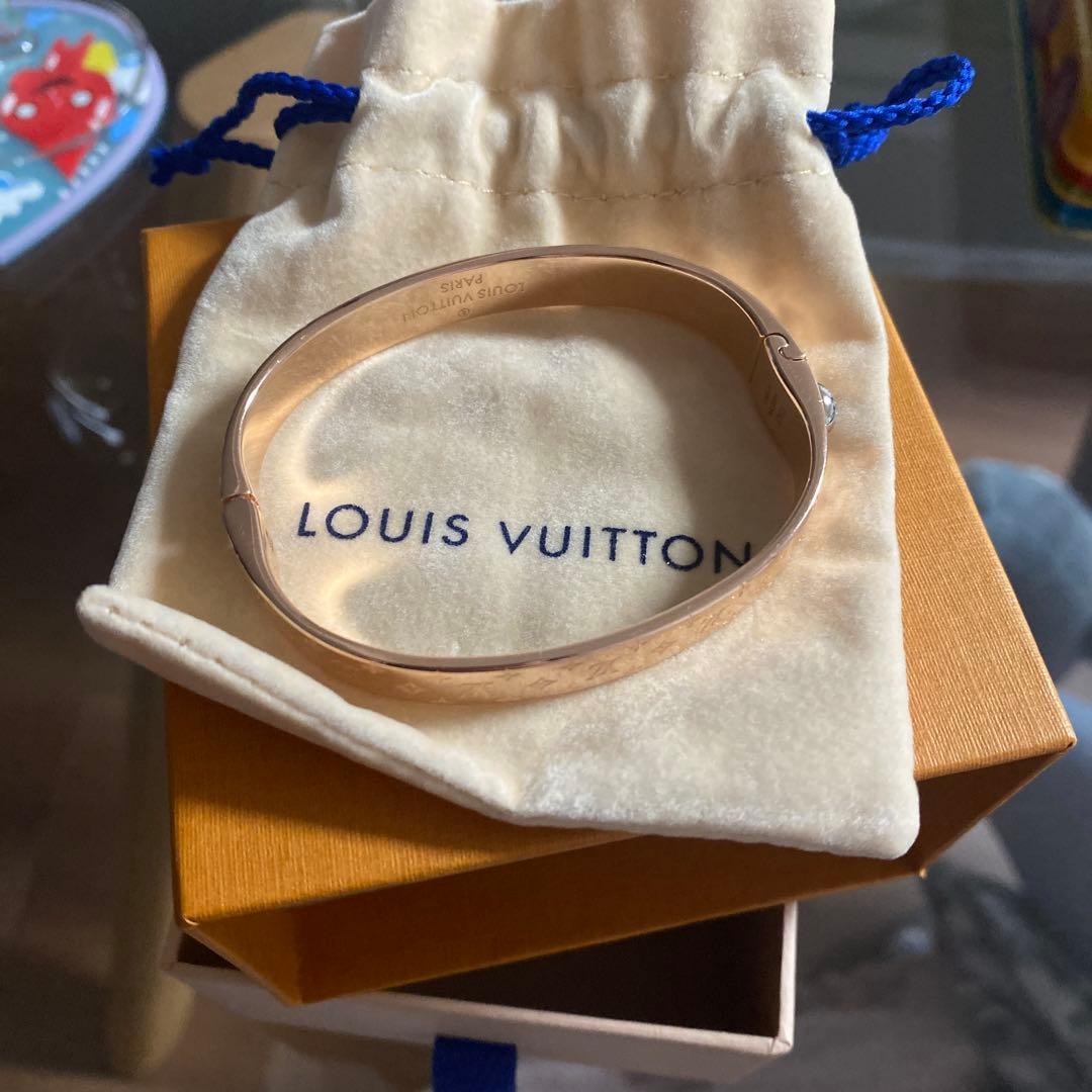 Louis Vuitton ローズゴールド ブレスレット 楽天市場】【美品】 ルイヴィトン ブレスレット カフ ナノグラム M