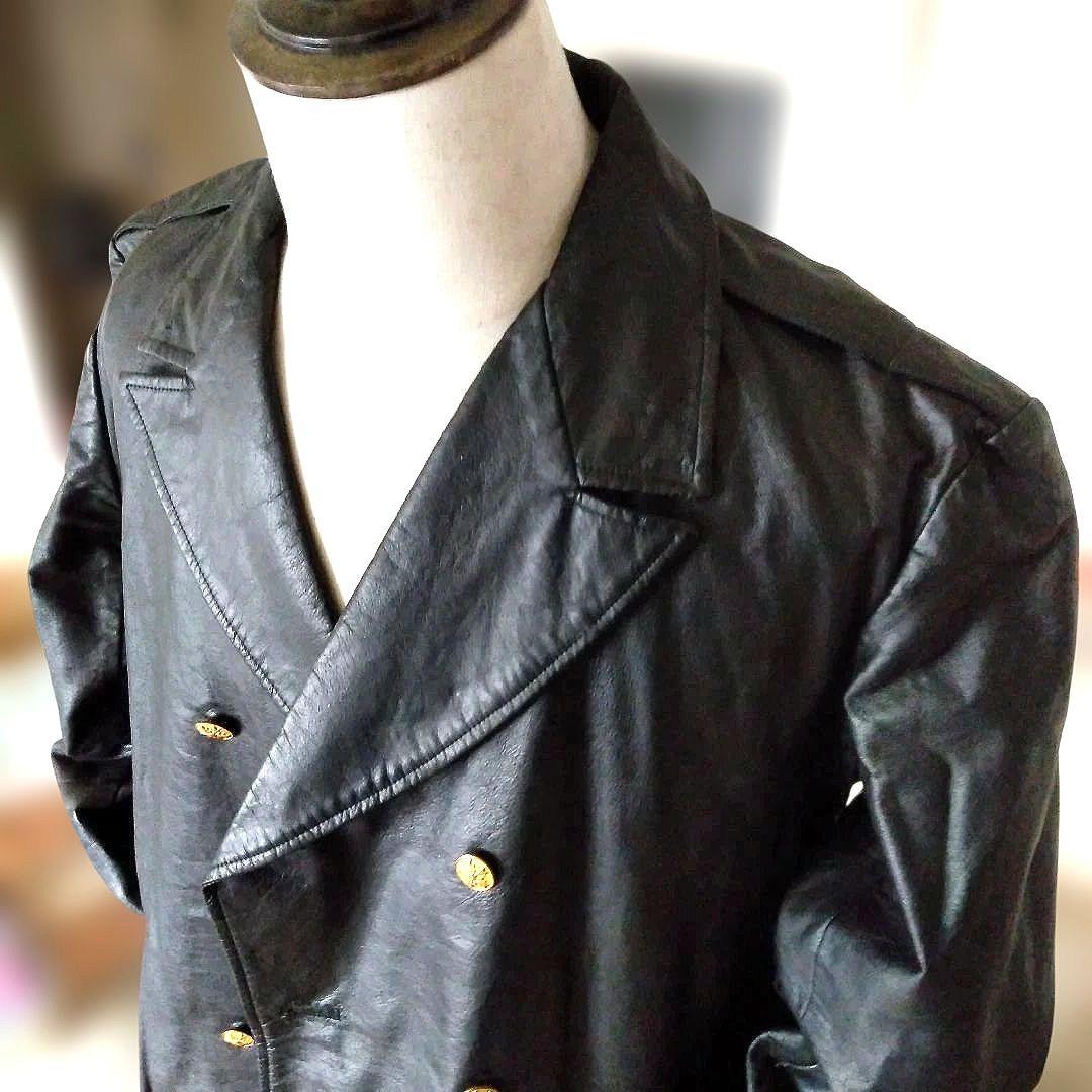 69年製 Vintage ポリスマンレザージャケット レザーコート - メルカリ