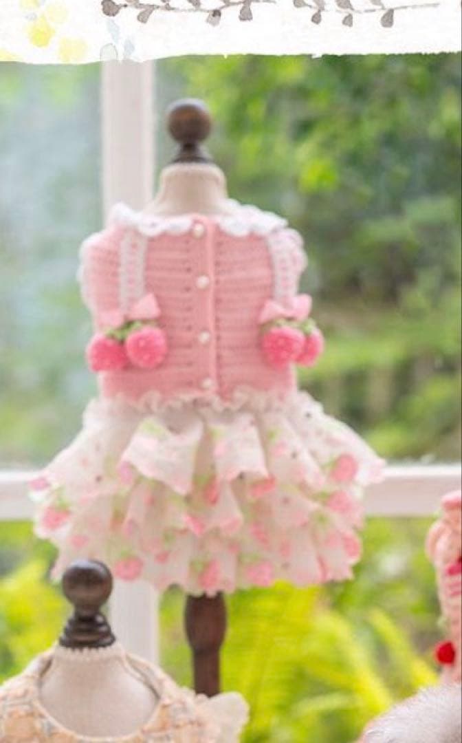 【ペット ア ポルテ】La crème de Fraise リボン付 ペット ア ポルテ】La crème de Fraise リボン付 - メルカリ