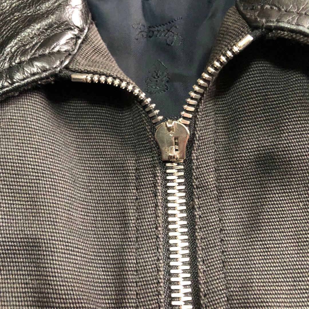 08AW GUCCI グッチ レザー切り替え ジップ ジャケット ブラック - メルカリ