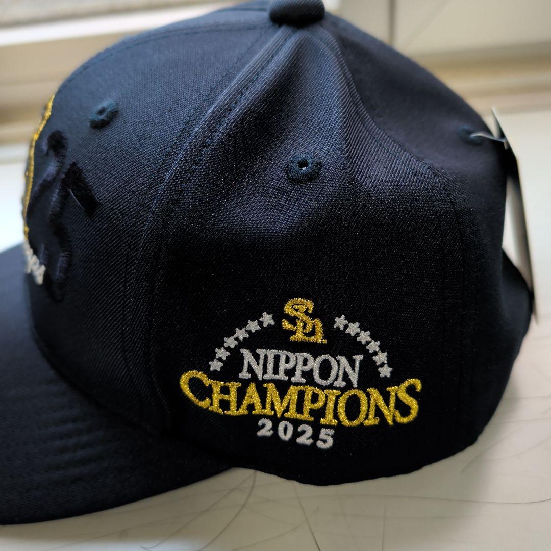 ソフトバンクホークス 2025年日本チャンピオンキャップ - メルカリ