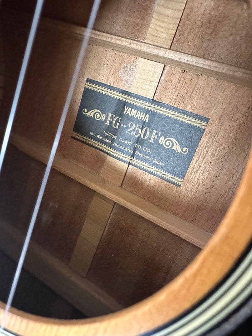 YAMAHA FG-250F/黒ラベル ジャパンヴィンテージ ※r2 - メルカリ