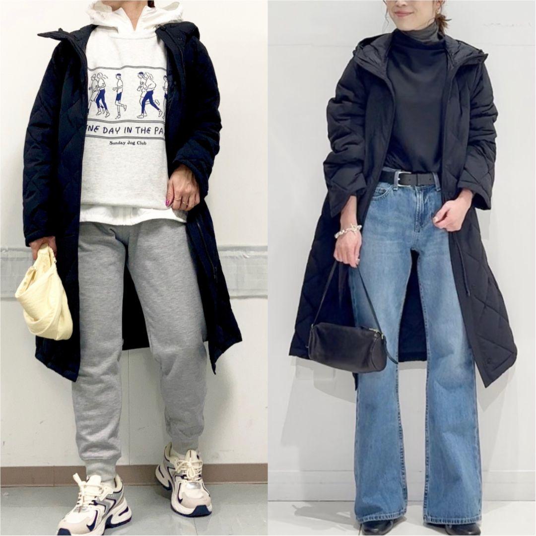 新品 UNIQLO パフテックロングコート リラックスフィット 黒 - メルカリ