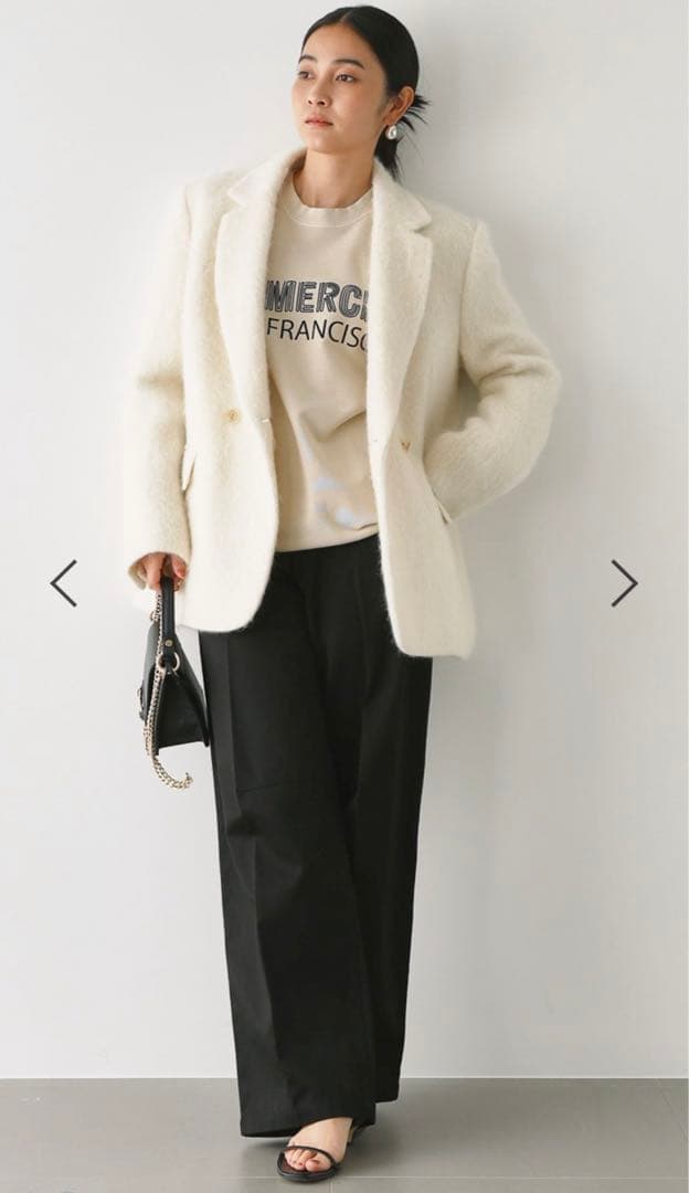 BABYLONE／バビロン シャギージャケットコート 超美品！ - メルカリ