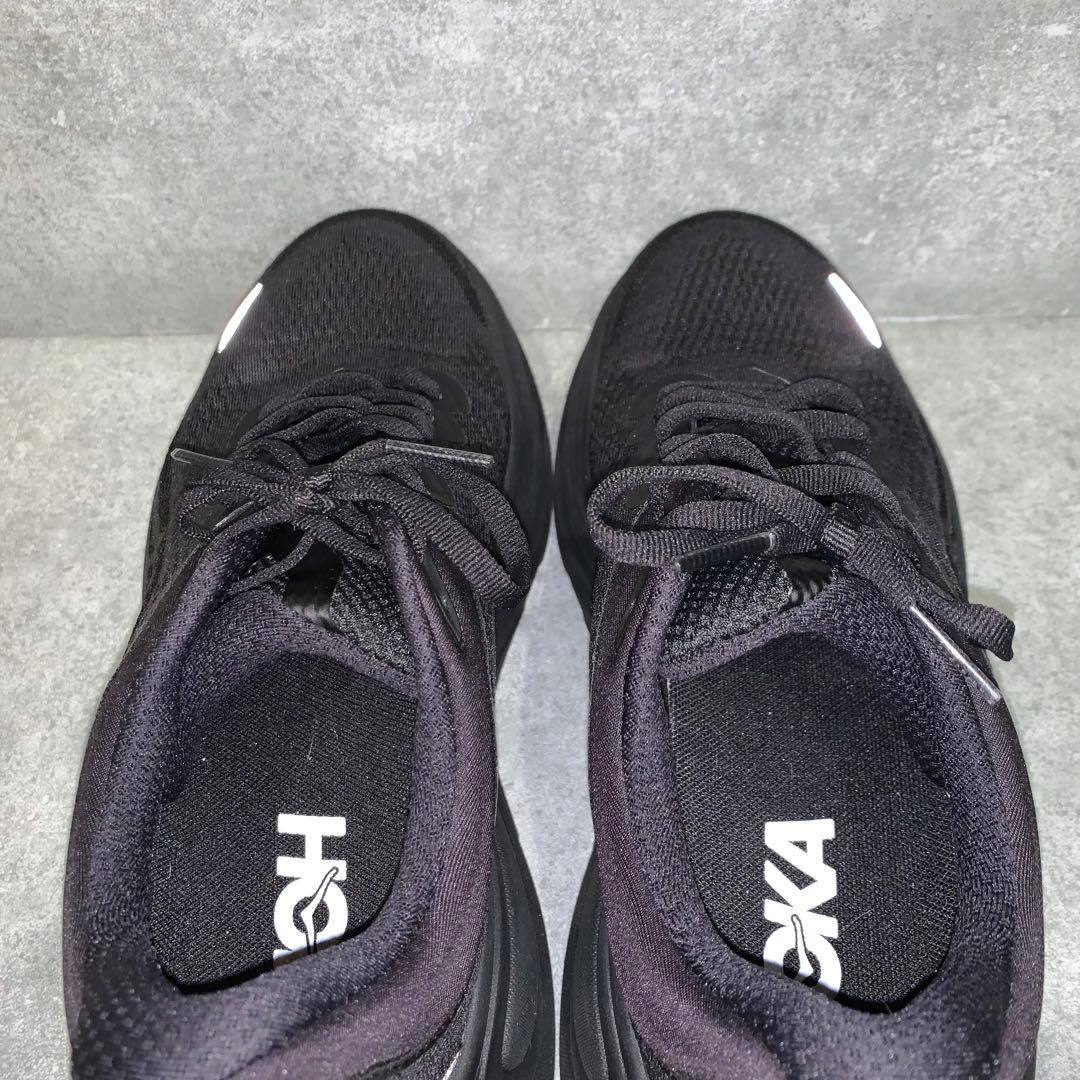 【未使用級】HOKA ONEONE BONDI 9 ブラック 24.5cm