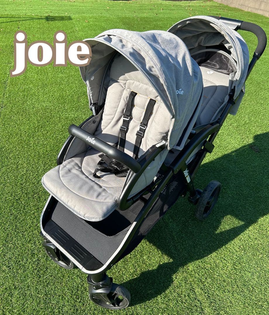 Joie 二人乗りベビーカー　グレー　折りたたみベビーカー カトージ（KATOJI） ベビーカー 二人乗りベビーカー joie エヴァライト