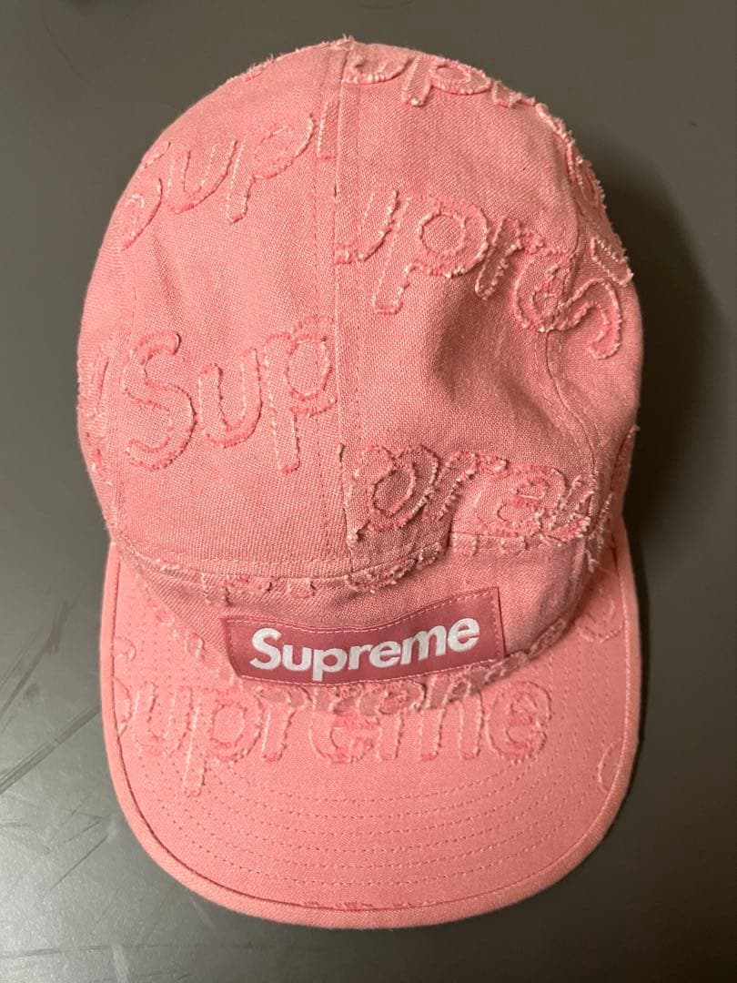 シュプリーム キャップ ピンク Supreme - メルカリ