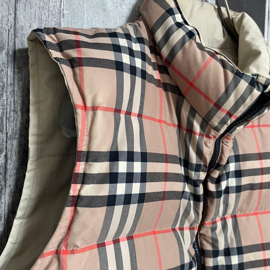 Burberry バーバリー ノバチェック柄 リバーシブル ダウン ベスト M