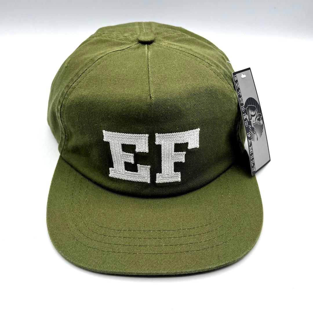 ★新品タグ付き★Extnded Family EF ロゴ刺繍 キャップ カーキ EDWIN / エドウィン】ワンポイント刺繍ロゴキャップ Life Style by