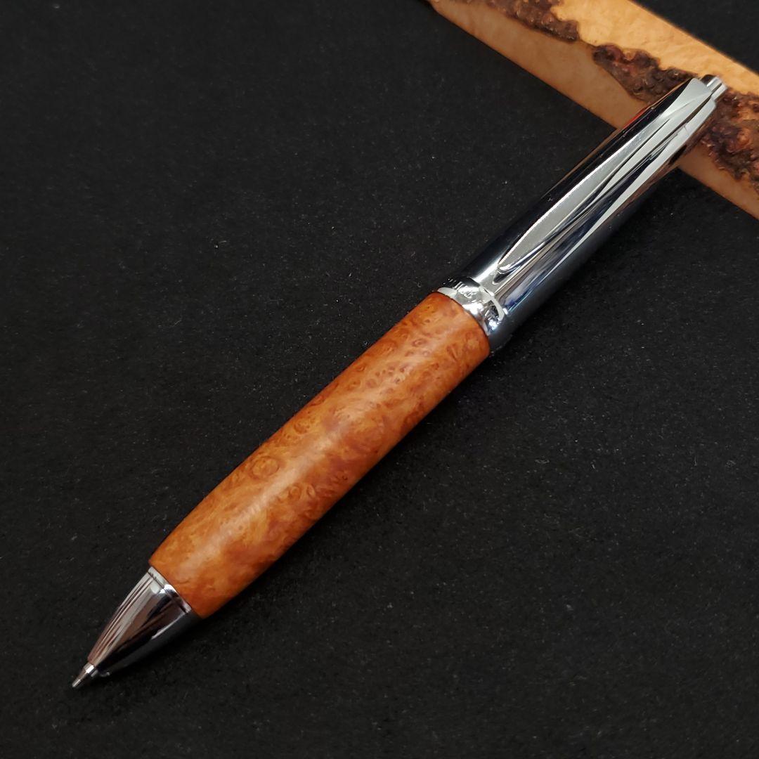 No.47ピュアモルトプレミアム3&1ウッドカスタム ブライヤー蜜蝋ワックス仕上 ピュアモルト オークウッド・プレミアム・エディション 3&1 4機能ペン