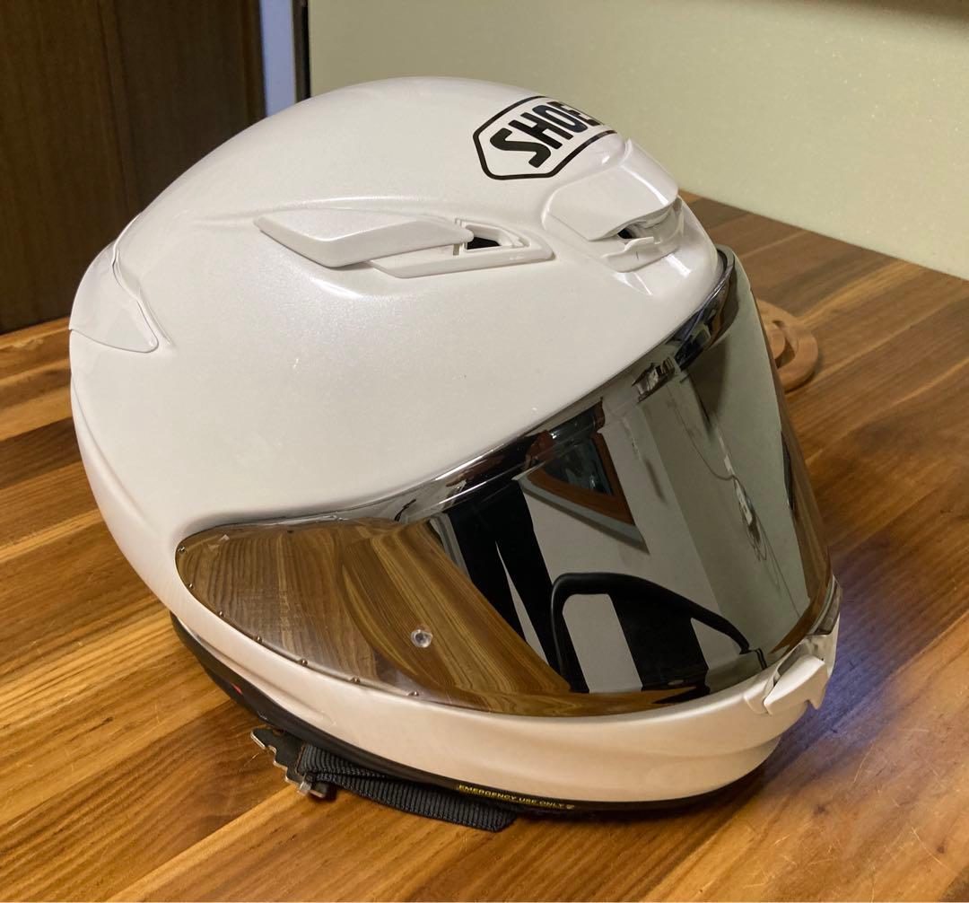 SHOEI Z8 ヘルメット ルミナスホワイト＋ミラーシールド Lサイズ