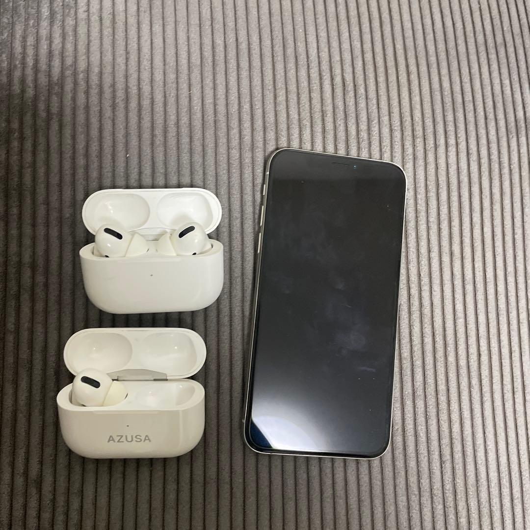 Apple AirPods Pro 本体 充電ケース付き　iPhone X本体 Amazon.co.jp: 【整備済み品】 Apple AirPods Pro Apple純正 MagSafe