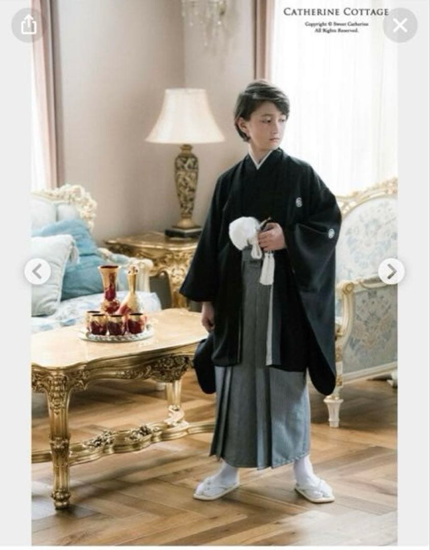 キャサリンコテージ　羽織袴　男の子　160cm キャサリンコテージ Catherine Cottage 男の子羽織袴セット （黒[BK