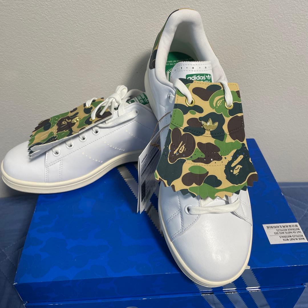 最終値下げadidas Stan Smith ABATHINGAPE 28.0㎝ A BATHING APE® × adidas Originals STAN SMITH BAPE® 
