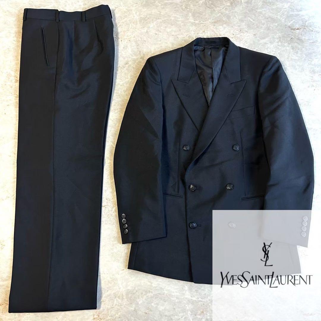 Yves Saint Laurent サンローラン ウール ダブル セットアップ Yves Saint Laurent】イブサンローラン WOOL100％シングル2B