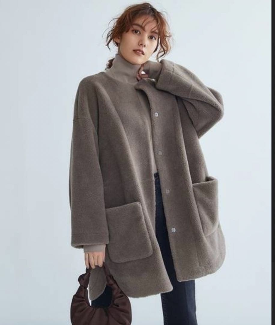 ミラオーウェン ノーカラーシャツカーブボアジャケット - メルカリ