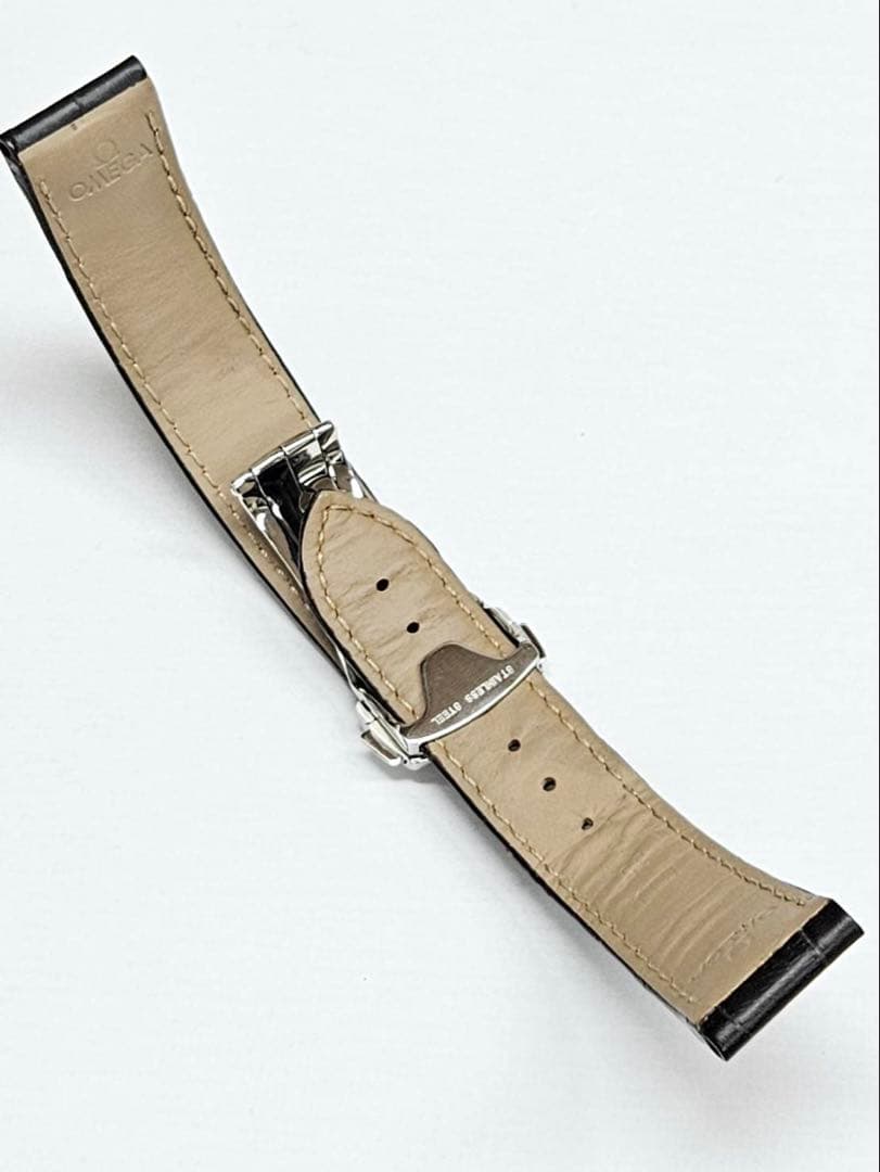 お値下 OMEGA オメガ 純正 革ベルト Dバックル 20m ブラウン