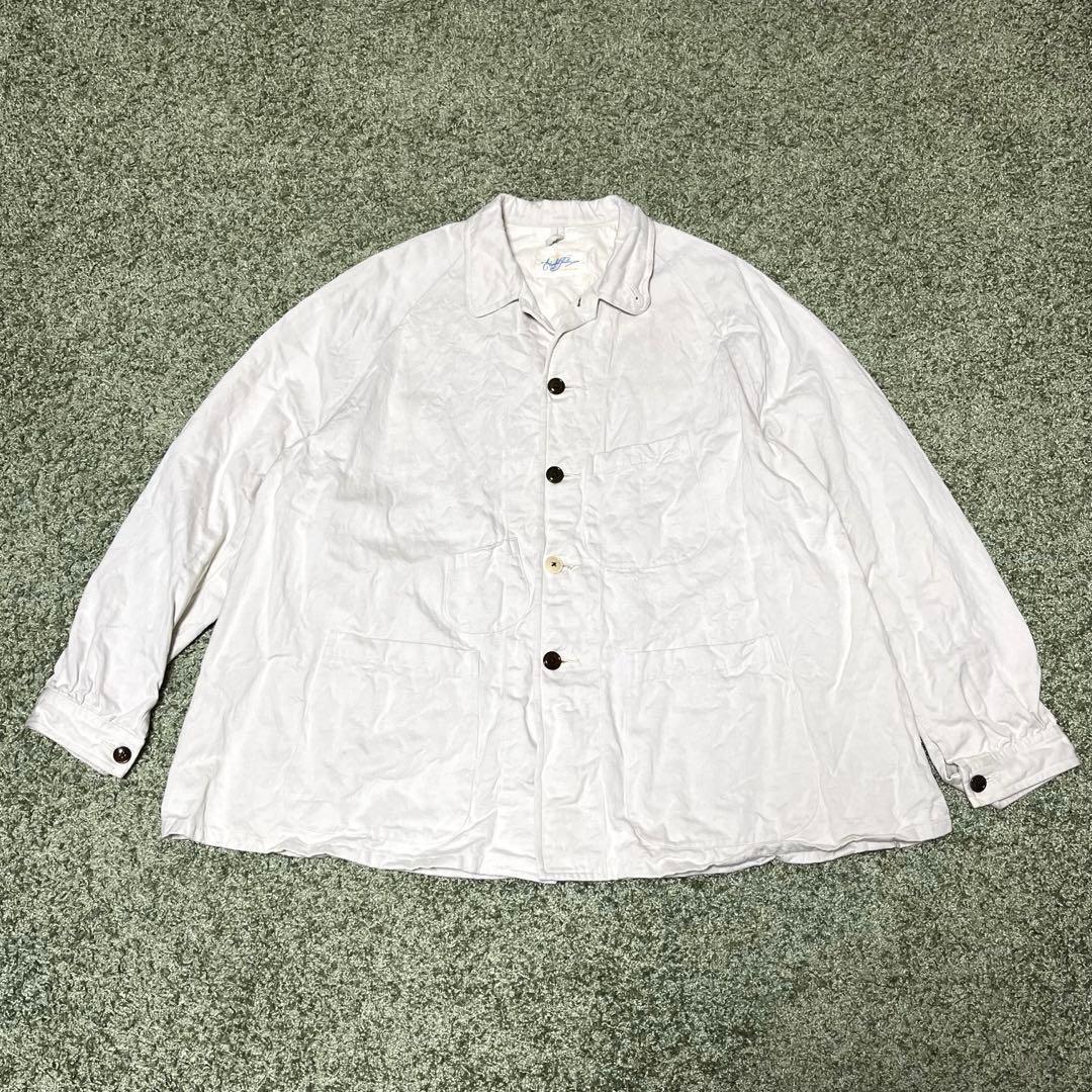 ジャケット・アウター The crooked Tailor Railroad jacket 60's VTG 70's Lee Sanforized Denim Chore Railroad Jacket 91-J Sz XL