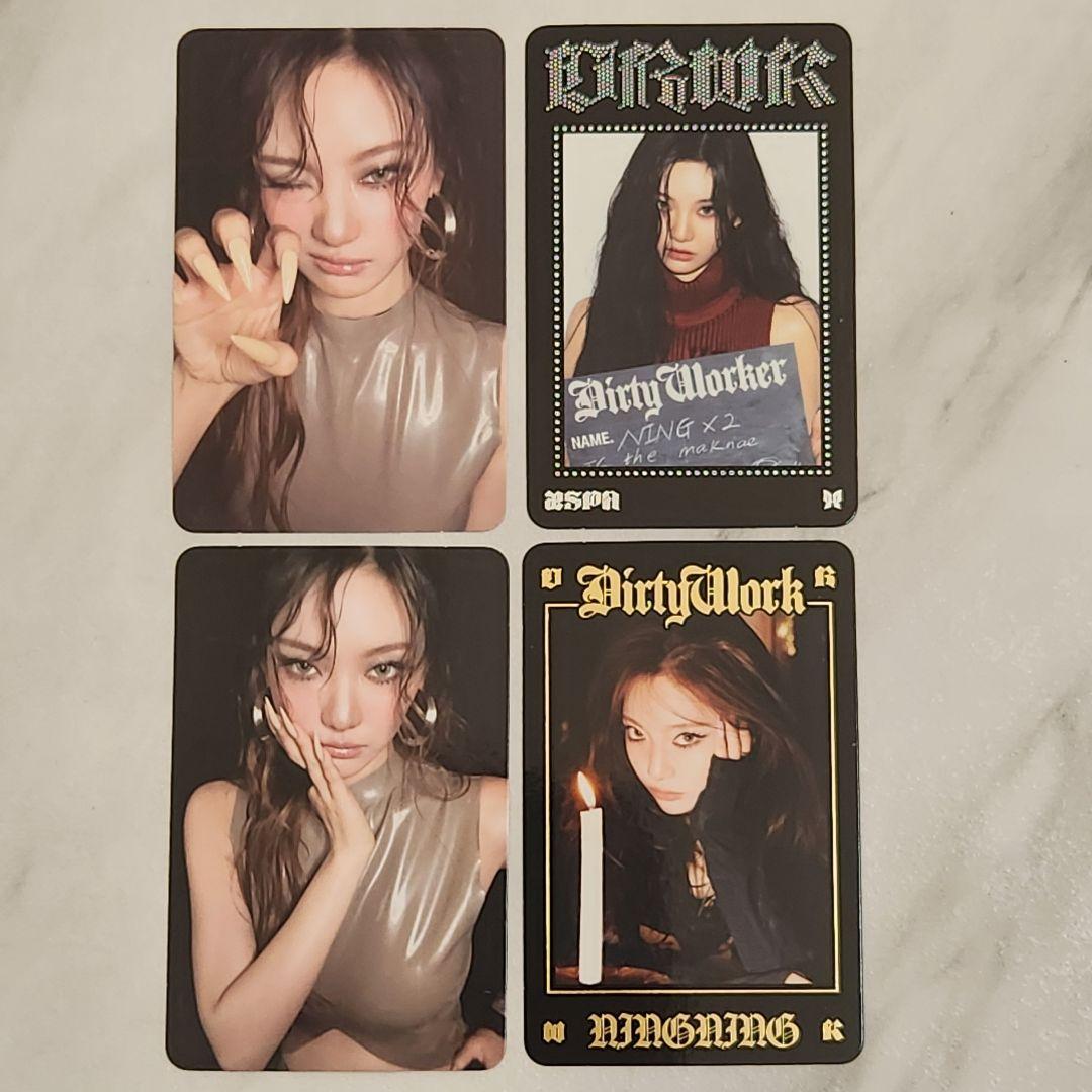 aespa ニンニン トレカ Dirty Work 韓国 POPUP コンプ - メルカリ