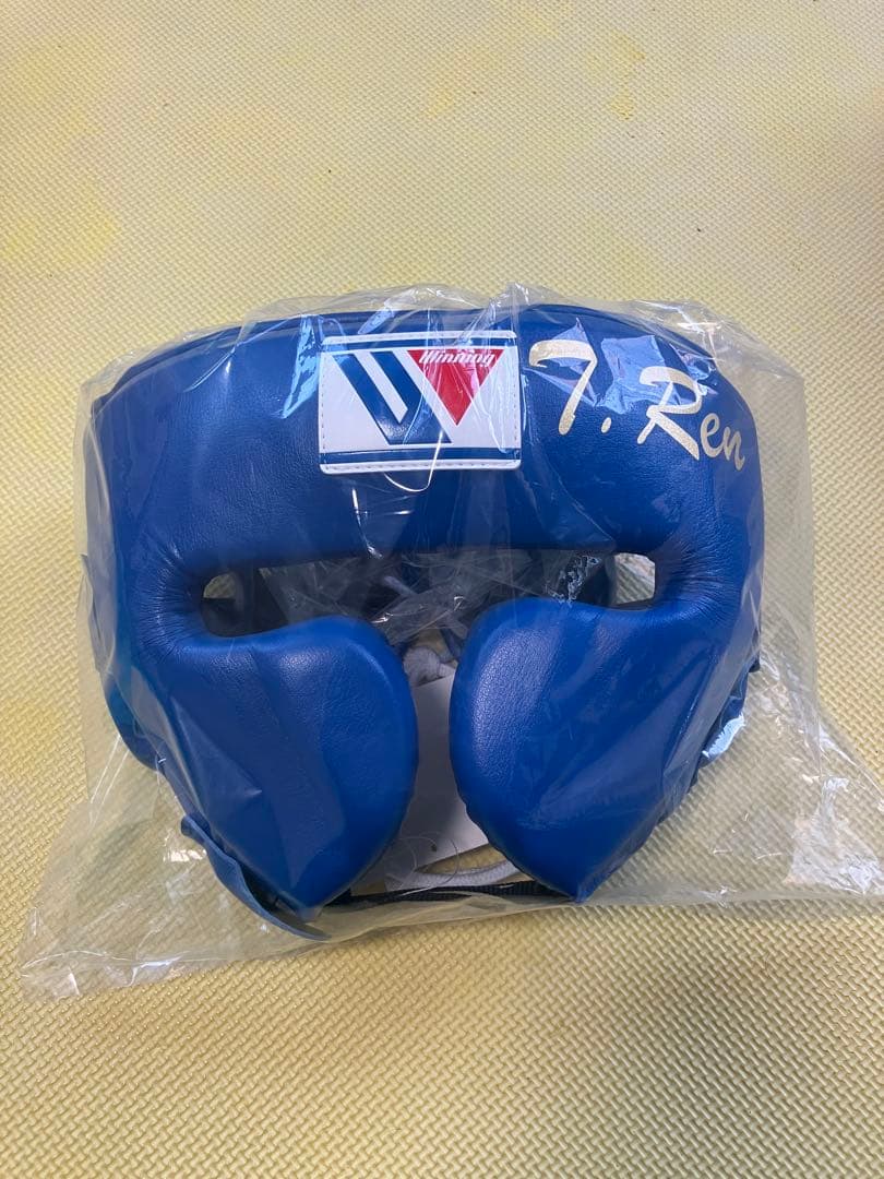 Winning ヘッドギア 青 新品未使用品　Ｌサイズ Winningアマチュア試合用ヘッドギア / 格闘技用品店ファイターズスピリッツ