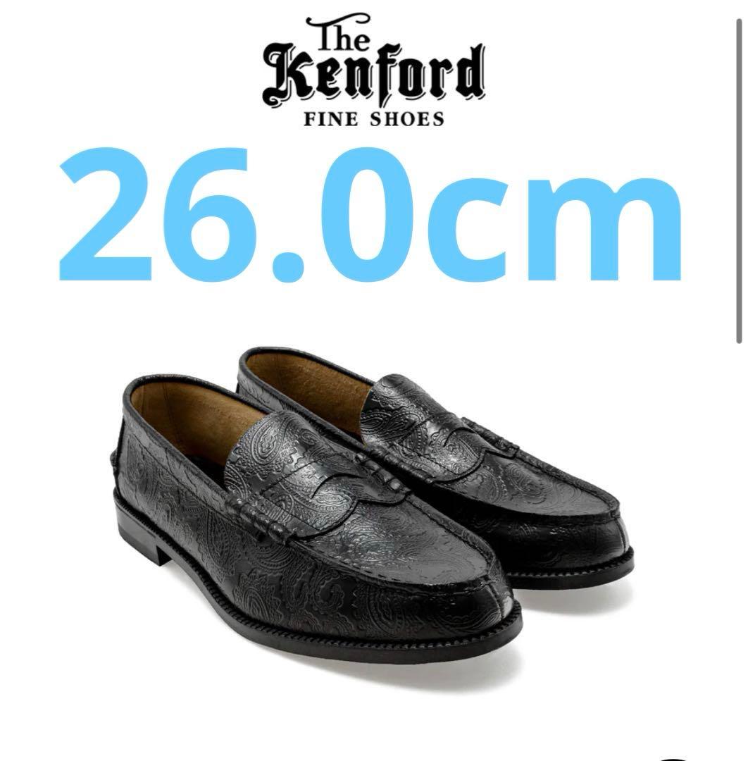The Kenford Fineshoes ペイズリー ローファー 26cm The Kenford Fineshoes＞ エンボス ペイズリー ローファー