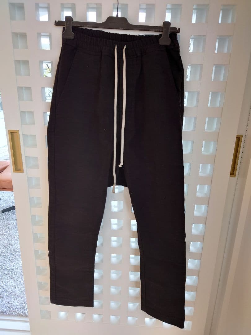 rick owens サルエルパンツ 黒 ゴムウエスト 44 Rick Owens（リック・オウエンス） Rick Owens DRKSHDW ダークシャドウ