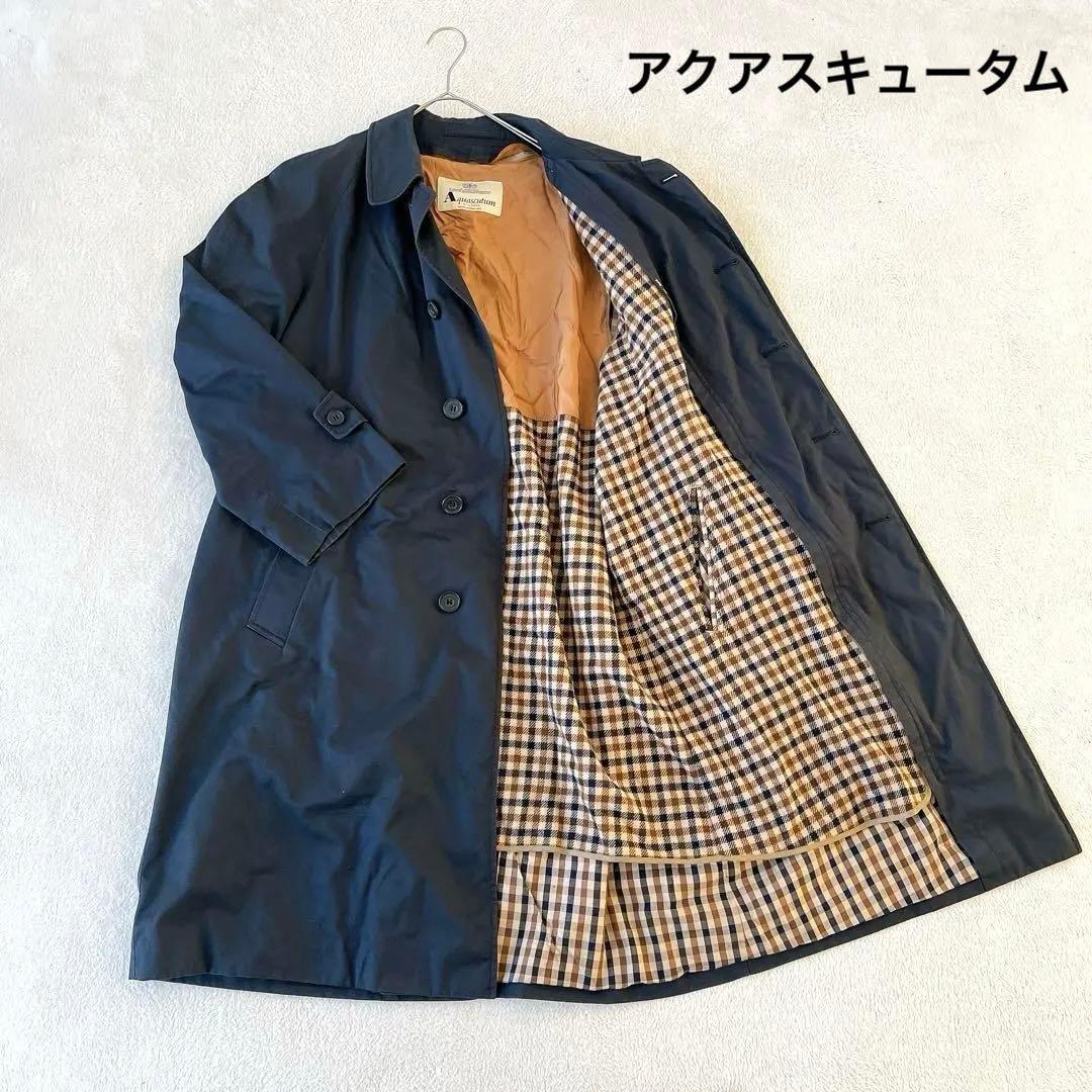 人気アクアスキュータム ステンカラーコート ライナー付き 英国製 ネイビー XL 楽天市場】◇Aquascutum アクアスキュータム◇定価 176,000円 イギリス