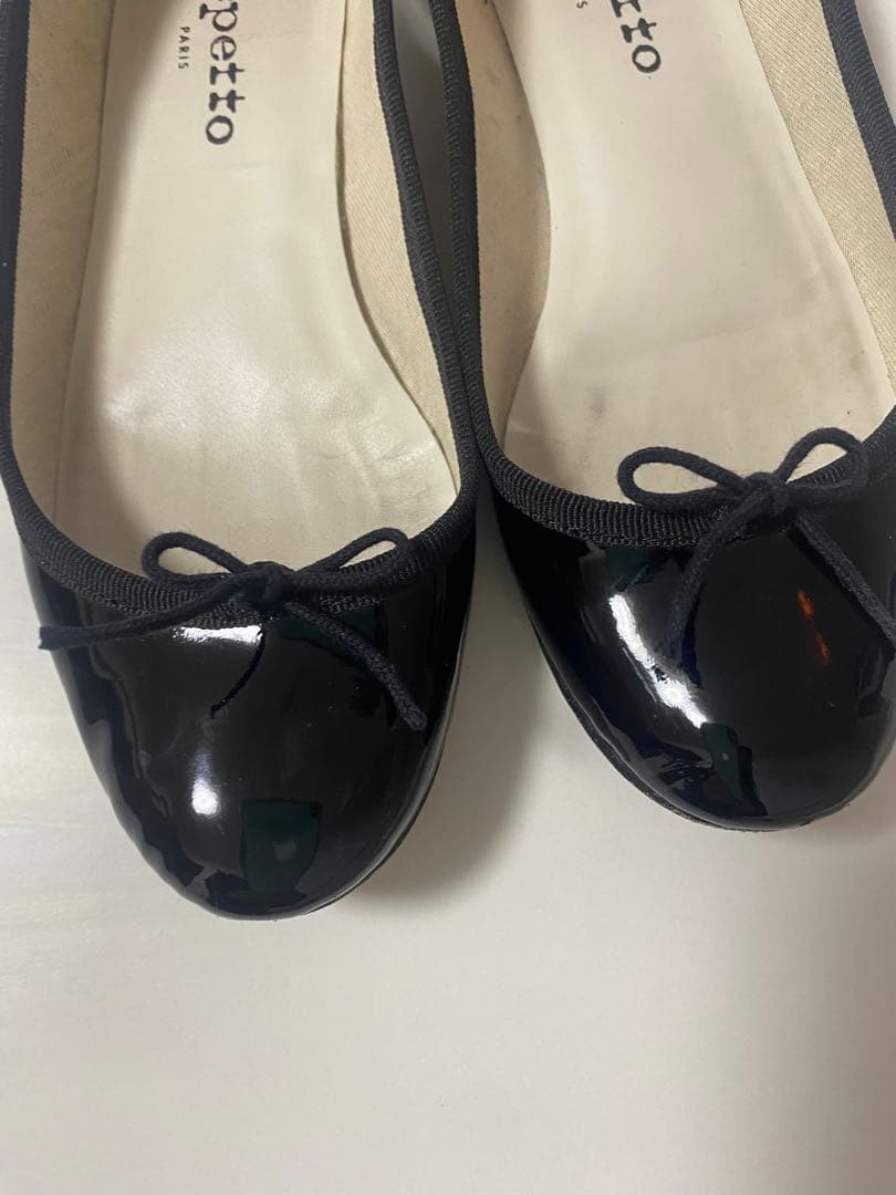 Repetto レペット エナメル バレーシューズ 黒 サイズ37 - メルカリ