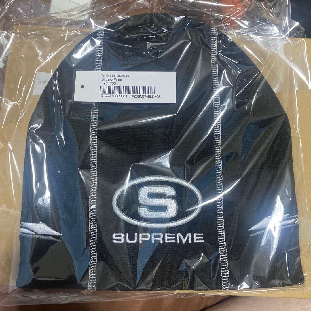 Supreme Racing Panel Beanie Black - メルカリ