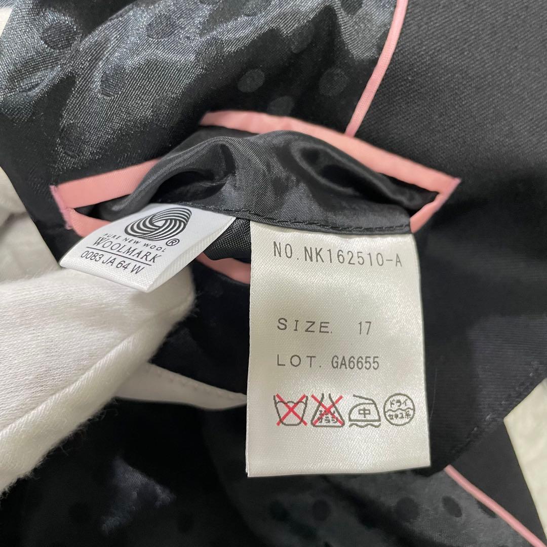 美品 エヌライン パンツスーツ 3点セット 大きいサイズ 17号 ブラック