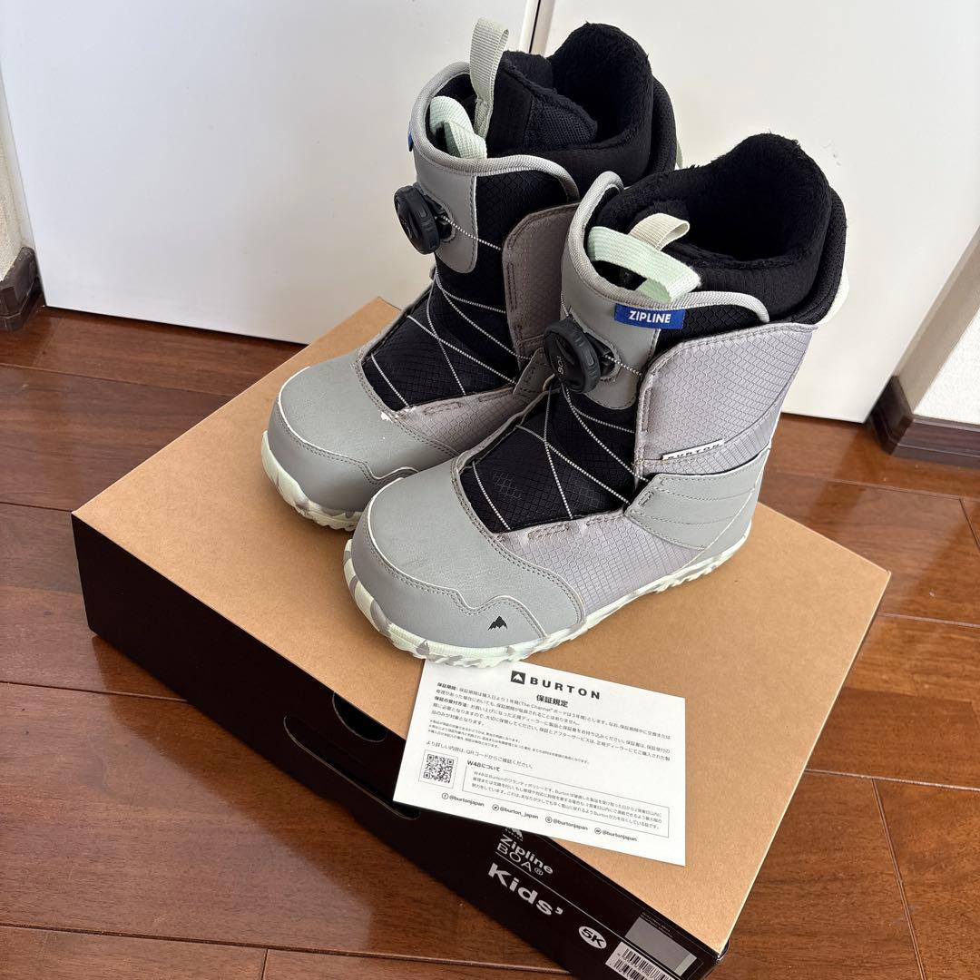 バートン　ZIPLINE Kids' 5K スノーボードブーツ　23cm BURTON（バートン） 23-24 BURTON スノーボード ブーツ キッズ Kids