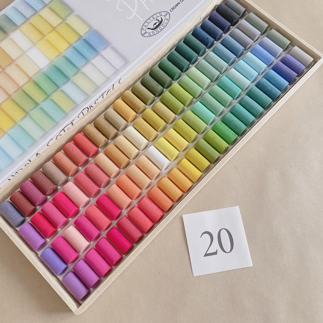 ⑳GONDLA SOFT PASTELS 100色 ゴンドラ ソフトパステル 楽天市場】日本製 ゴンドラパステル 100色セット 木箱入 ソフト