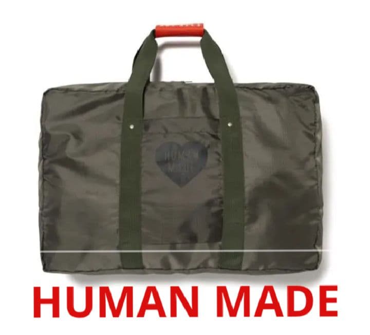 HUMAN MADE オリーブパッカブル ボストントートバッグ新品未開封