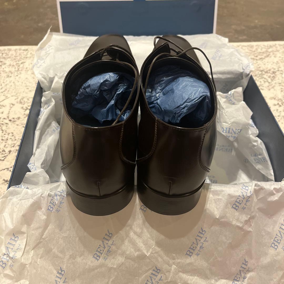 BENIR 結婚式 新郎 ブライダルシューズ 27.5cm ダークブラウン - メルカリ