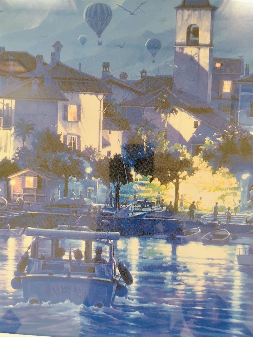 笹倉鉄平 ラゴ・マジョーレ 額装ポスター 104×54cm - メルカリ