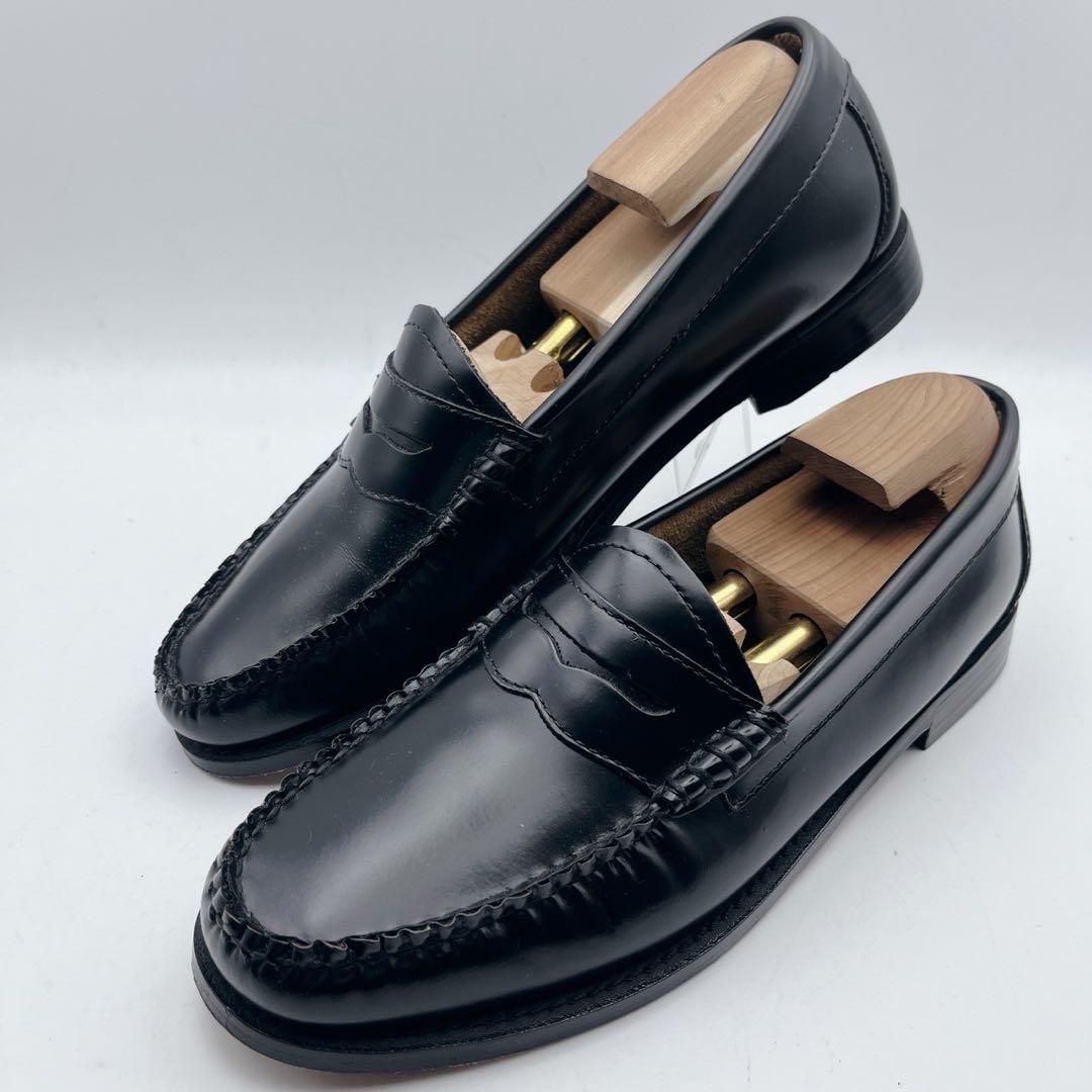 定番❗️美品✨ジーエイチバス ラーソン ローファー 黒 US7 24cm G.H.BASS ジーエイチバス コインローファー LARSON ラーソン