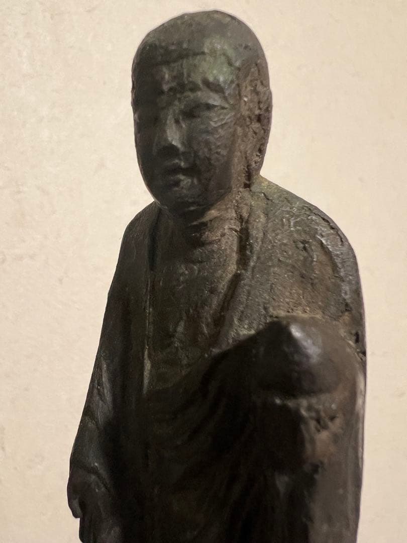 青銅製 地蔵菩薩立像 子供守り神 念持仏 金銅仏 仏像 仏教美術 骨董