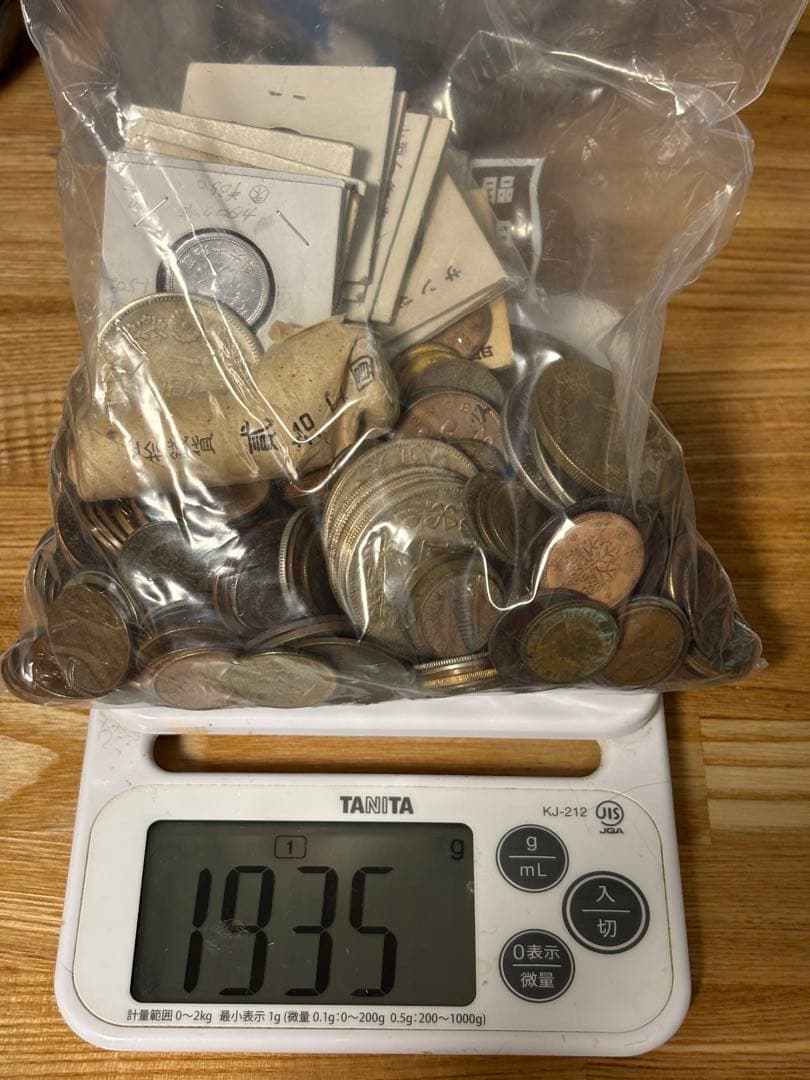 ま*も様 古銭　雑銭￼　一園銀貨　まとめ売り　4265g 寛永通宝　4.2kg