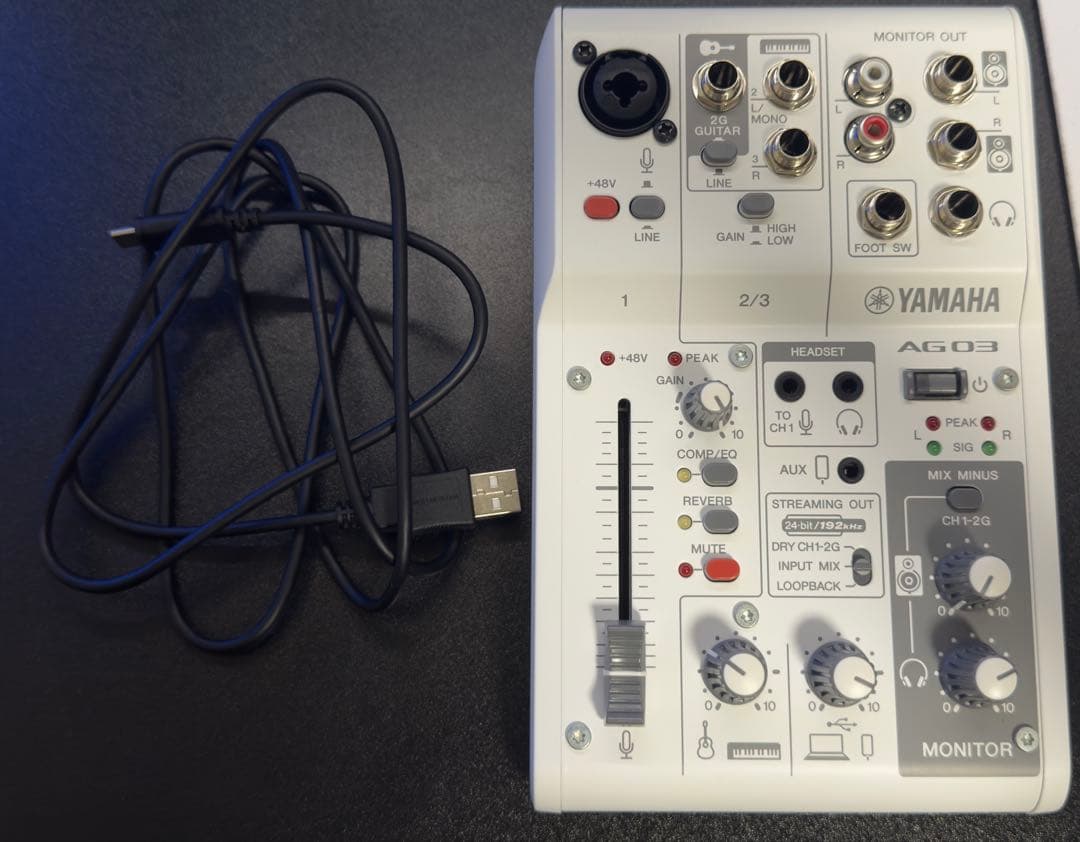 DJ機材 YAMAHA AG03mk2 Yamaha AG03MK2 Live Streaming Mixer Black