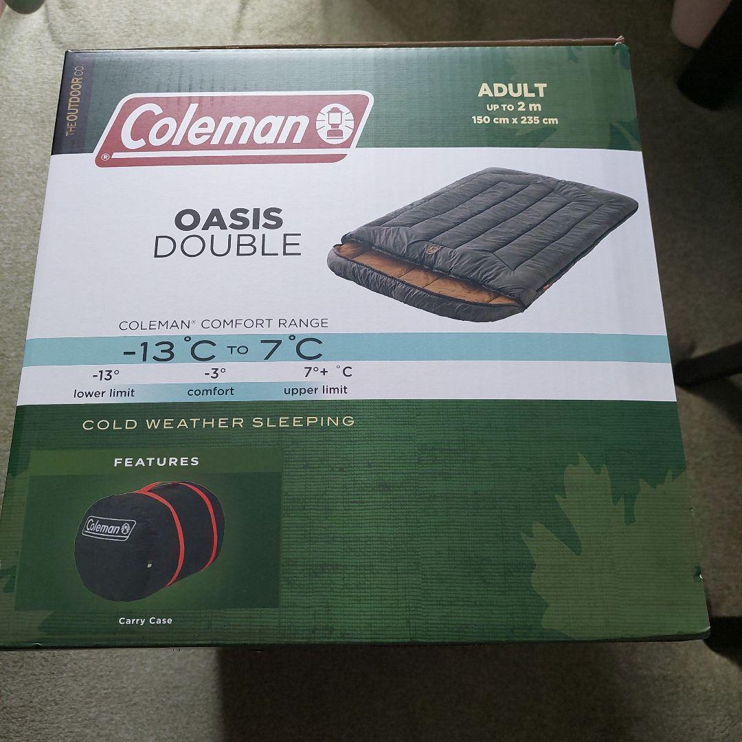 コールマン オアシスダブル 寝袋 - メルカリ