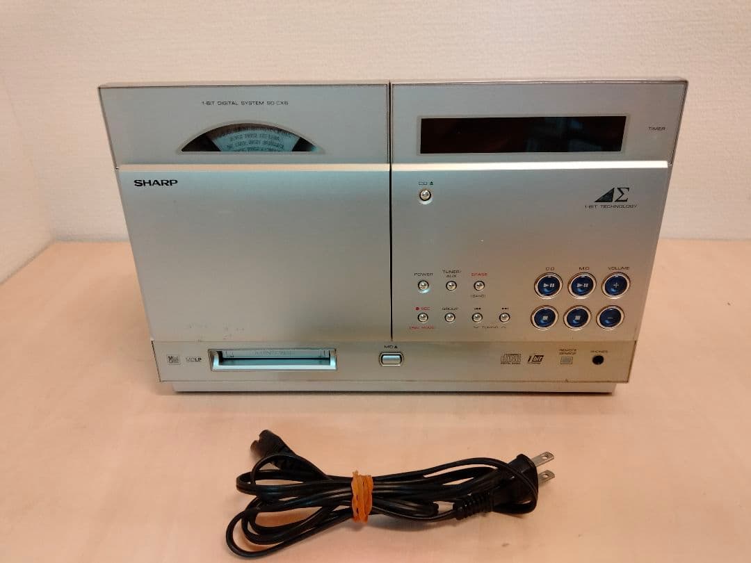 SHARP SD-CX8-S CD/MDコンポ 2004年製 本体のみ - メルカリ