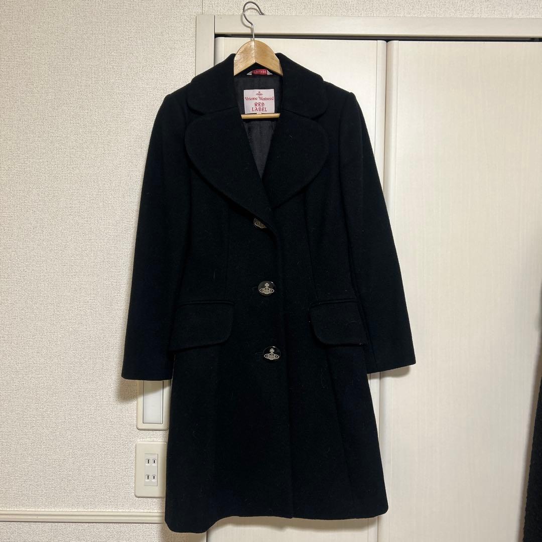 専用✨Vivienne Westwood RED LABEL ラブ襟コート　黒 中古・古着通販】Vivienne Westwood RED LABEL (ヴィヴィアンウエスト