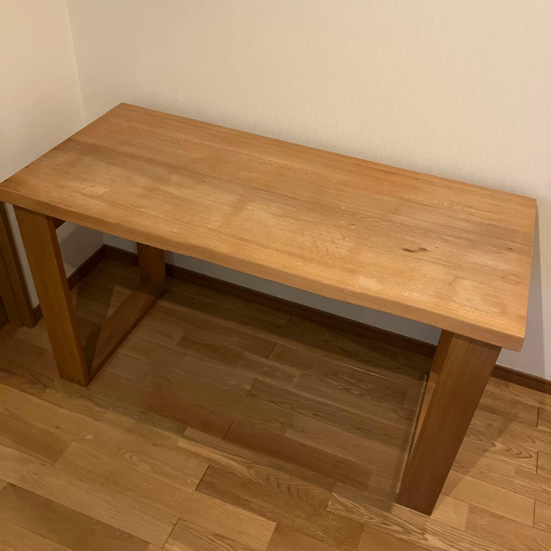 古彩 無垢天然木 デスク 幅130奥行60 ② デスク/パソコンデスク 古彩デスク ニレ