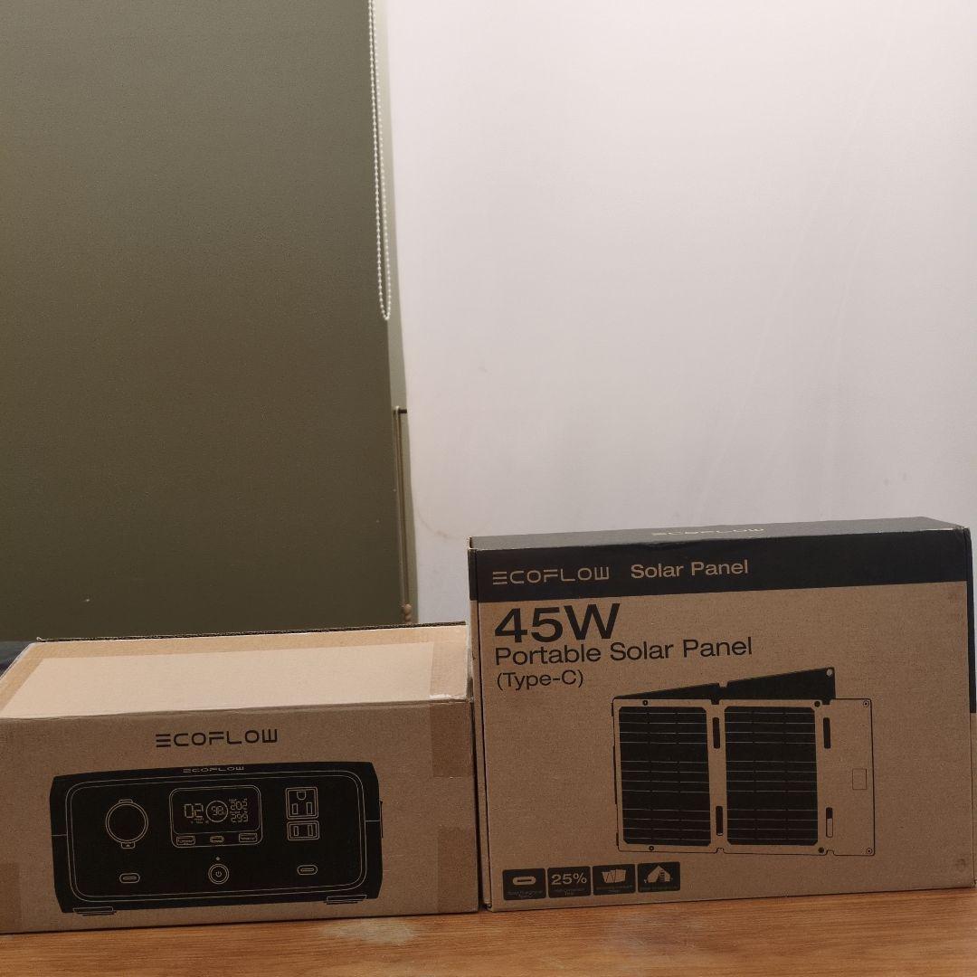 エコフロー 3＋Solar Panel45w ポータブル電源 楽天市場】EcoFlow ポータブル電源 ソーラーパネル セット RIVER 3