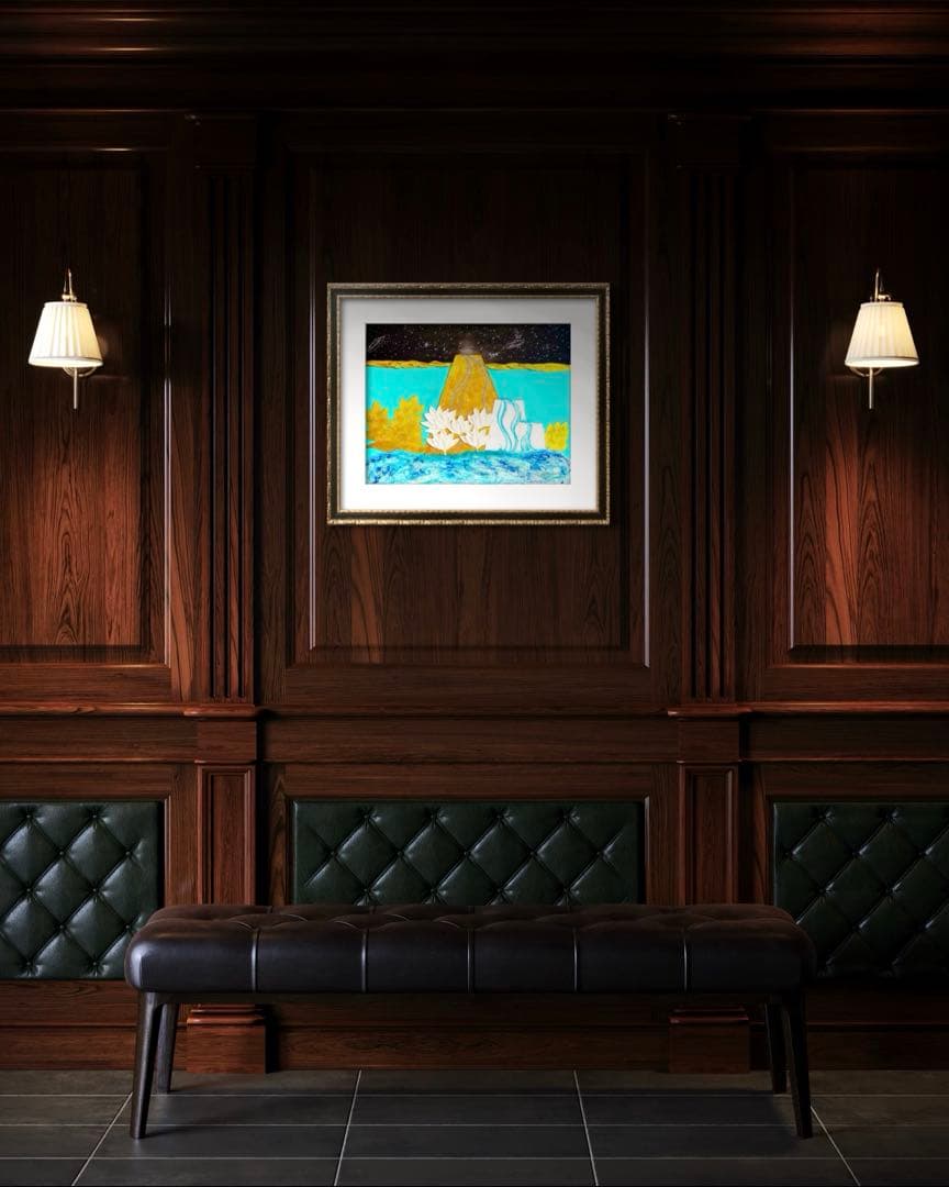 開運絵画 オリジナル 龍体文字 昇龍 金龍