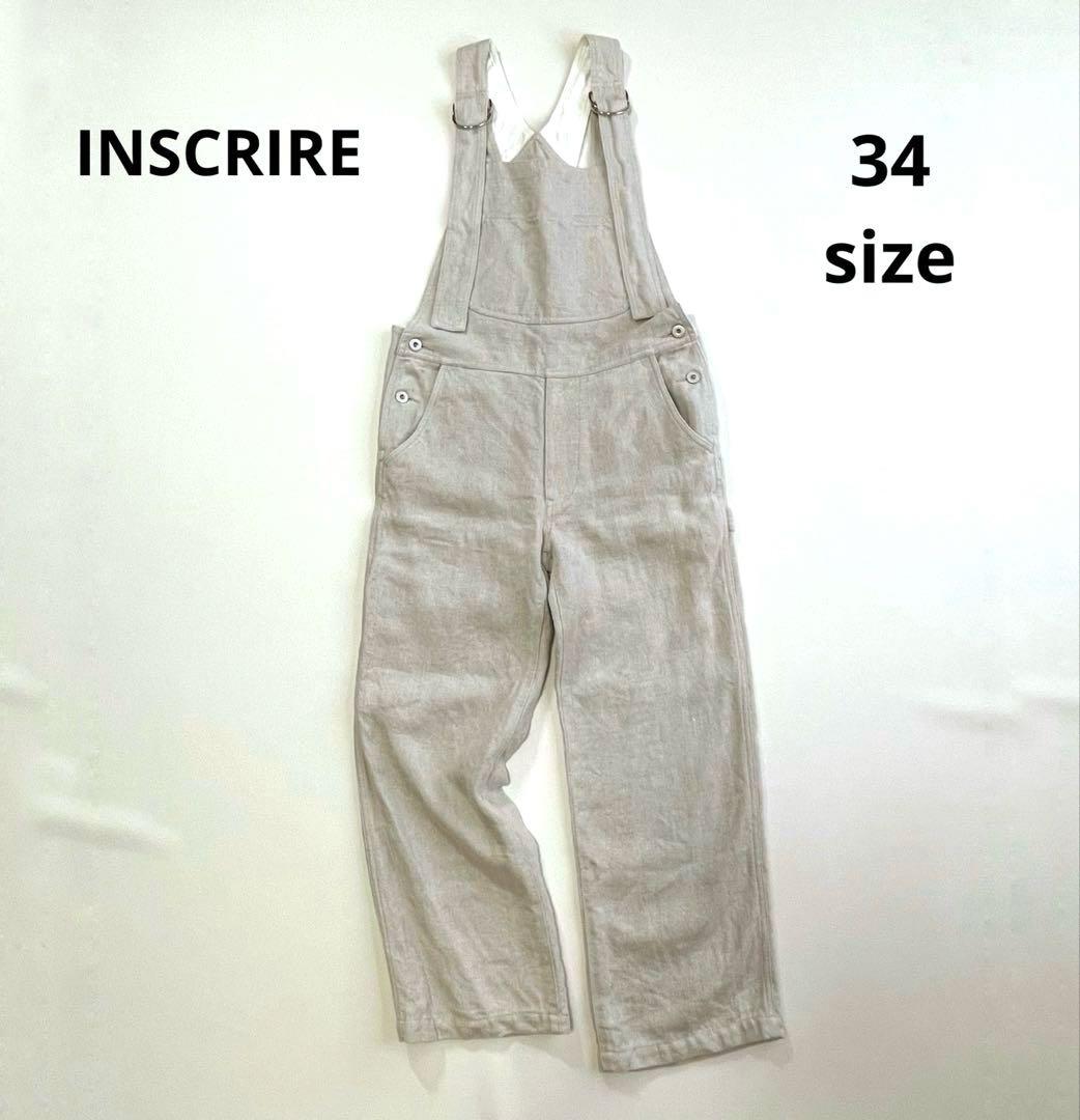 6289◆【美品】アンスクリア　オーバーオール　リネン　サロペット　2022年 SHIPS any サロペット オーバーオール any:「洗濯機可能」ウールライク