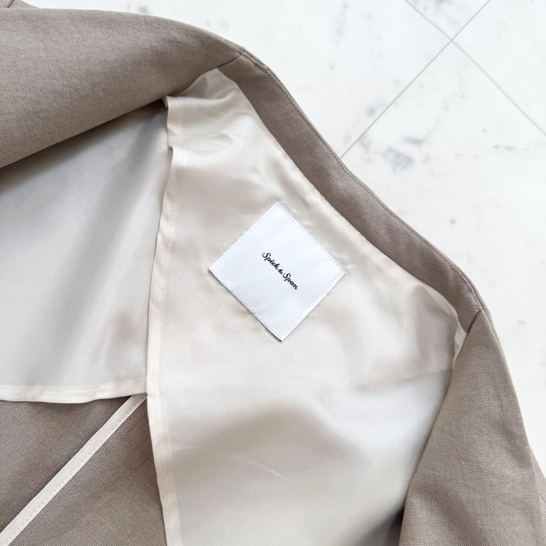 美品】Spick&Span スピックアンドスパン パンツスーツ ノーカラー