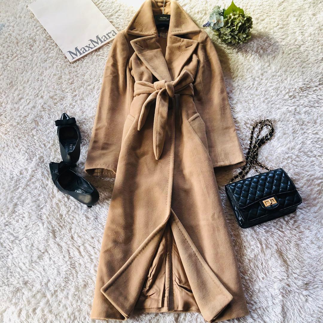 美品✨マックスマーラ ベルテッドコート アンゴラ 女優襟 銀タグ キャメル36 Max Mara（マックスマーラ） キャメルコート MANUELA : LUSTYLE - 通販
